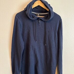 Volcom Dark Blue Hooded Sweatshirt